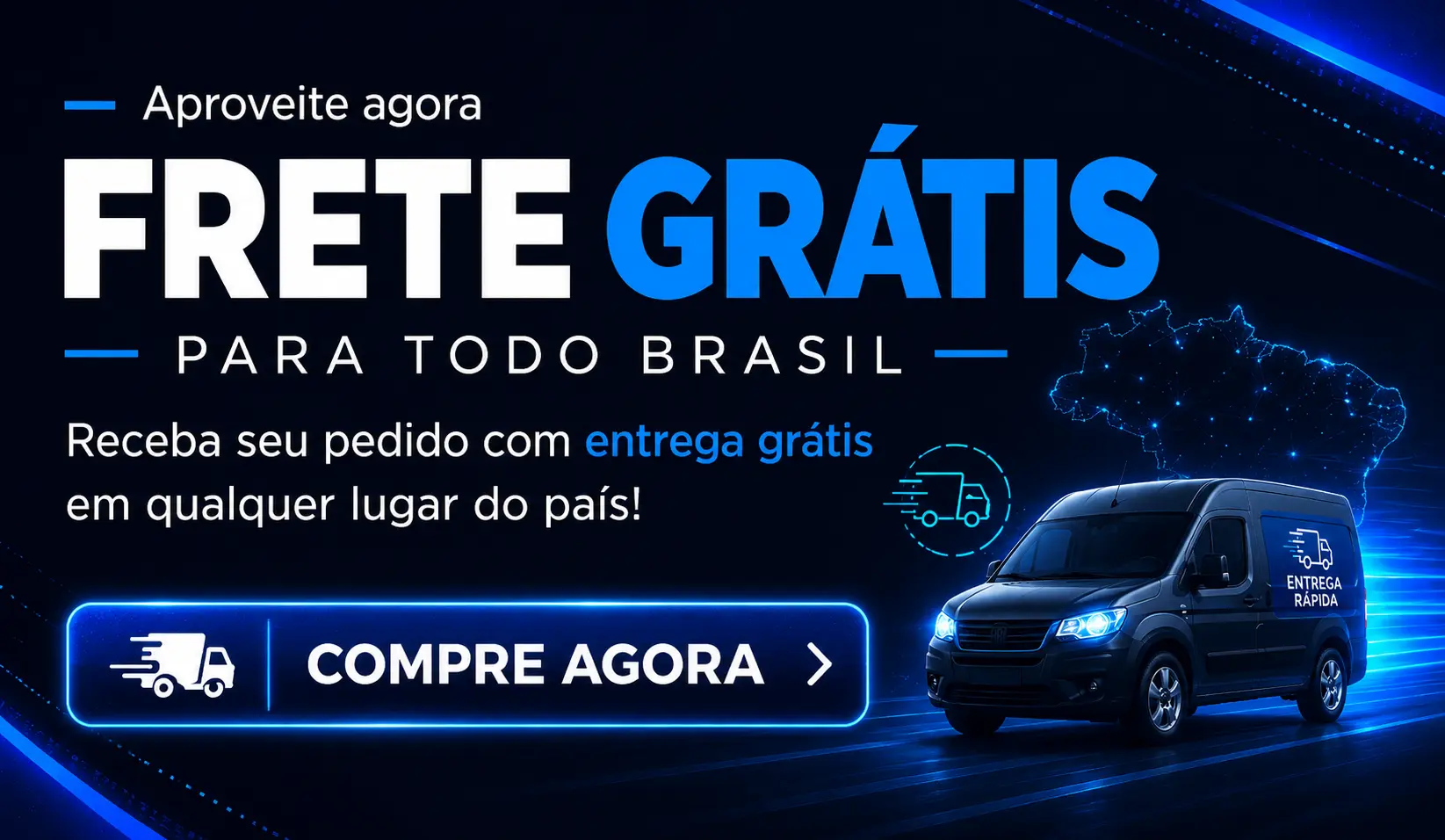 Frete grátis para todo o Brasil